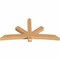 Ekena Millwork Alberta Smooth Timber Gable Bracket, Western Red Cedar, 84"W x 42"H x 5 1/2"D x 5 1/2"F, 12/12 Pitch GBW084X42X0606ALB00SWR - alternate 3